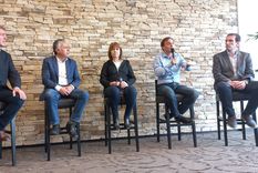 Aníbal Tortoriello, junto a Cornejo y Bullrich. Foto: Twitter Aníbal Tortoriello