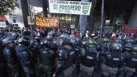 La Justicia habilitó el uso de las fuerzas federales en la marcha de la CGT. Foto: Marcos Garcia/MDZ