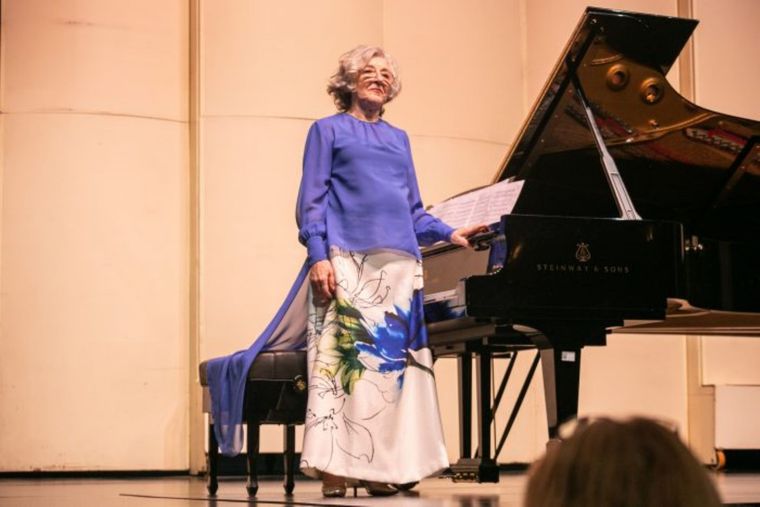 La pianista tocó en el Teatro Independencia interpretando música de Beethoven Foto: Prensa Gobierno de Mendoza