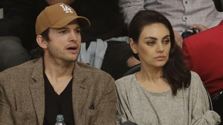 Ashton Kutcher y Mila Kunis Foto: Archivo