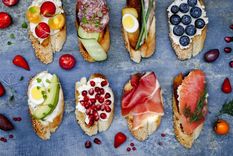 Tres brusquetas vegetarianas Ideal para entradas Foto: Cocina y vino