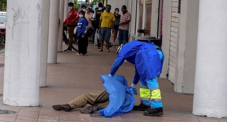 Guayaquil La infección creció de manera exponencial y sorprendió a las autoridades. Foto: Twitter.
