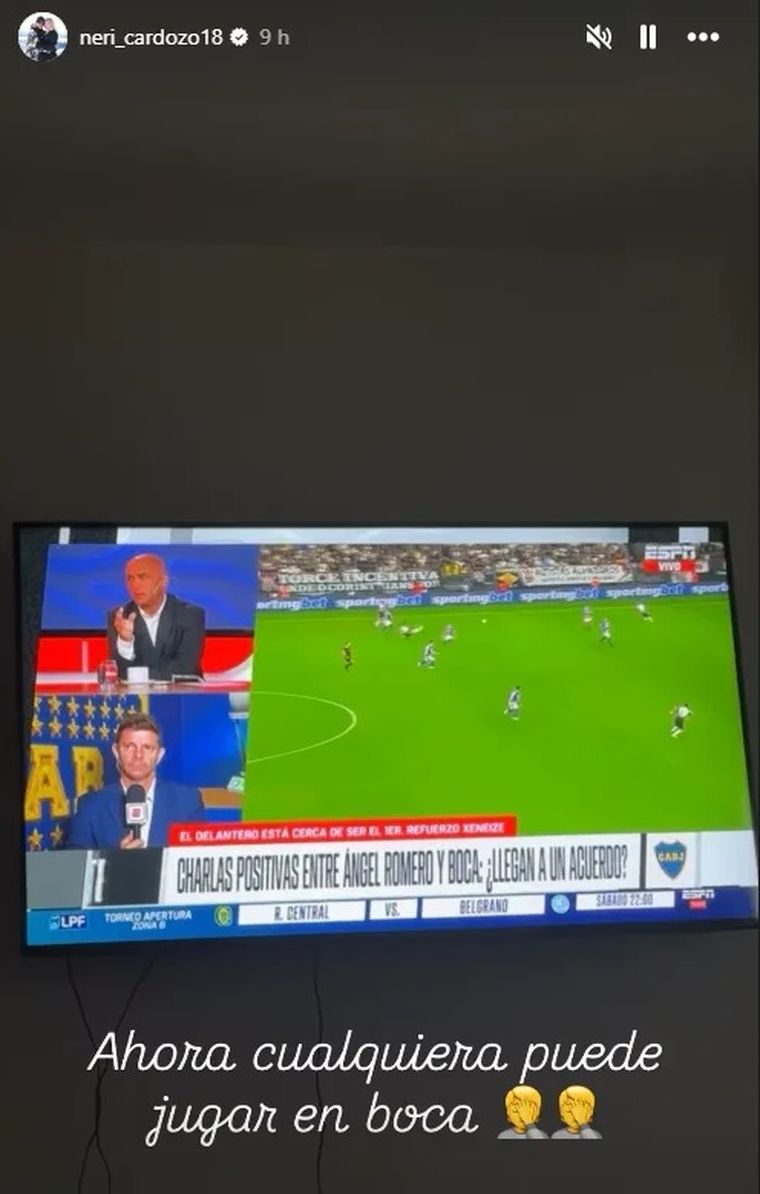 Neri Cardozo cuestionó al paraguayo Ángel Romero mientras Boca avanza en su incorporación. Neri Cardozo cuestionó al paraguayo Ángel Romero mientras Boca avanza en su incorporación.