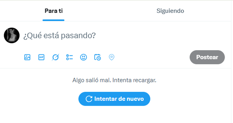 Se cayó X. Se cayó X.