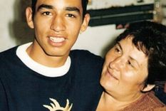 Sebastián con su madre Miriam