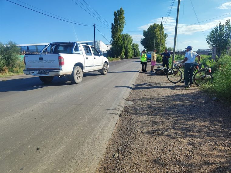 Una pareja se accidentó en una moto, el hombre murió y la mujer resultó gravemente herida Foto: Ministerio de Seguridad de Mendoza