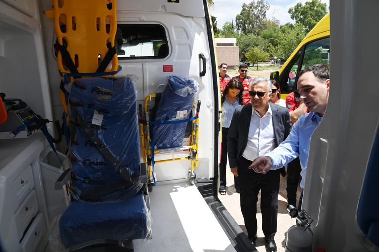 El gobernador Alfredo Cornejo y el ministro de Salud, Rodolfo Montero.&nbsp;