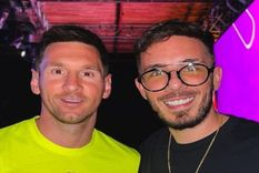 Lionel Messi junto al DJ Fer Palacio