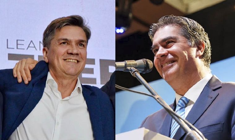 Jorge Capitanich y Leandro Zdero podrían encontrarse en una segunda vuelta. Foto: NA