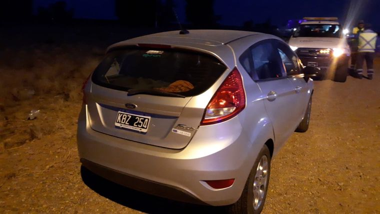 El auto del conductor detenido que quiso darse a la fuga. Foto: Ministerio de Seguridad