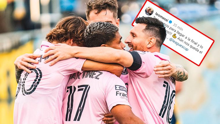 Messi se mostró muy contento con el triunfo de Inter Miami Foto: @leomessi