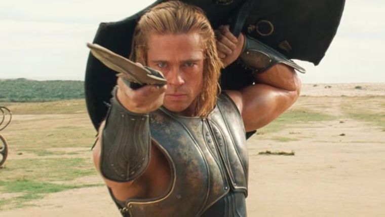 Algunas escenas de Troya con Brad Pitt. Algunas escenas de Troya con Brad Pitt.