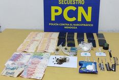 detuvieron a 4 personas que vendian droga en distintos puntos de mendoza