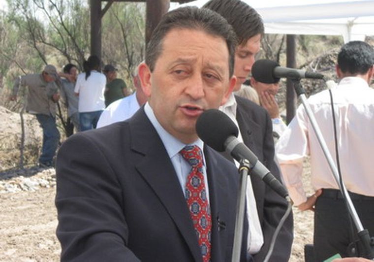Jaque, durante el acto en Santa Rosa. Foto: Carlos Fernández/MDZ