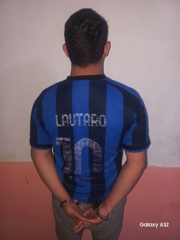 Facundo Corbera tras su detención. Facundo Corbera tras su detención.