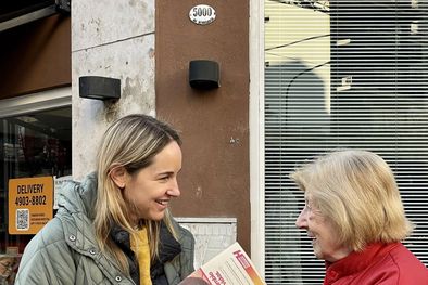MDZol | Clara Muzzio fue la elegida para acompañar en la fórmula a Jorge Macri. Foto: Twitter @claramuzzio