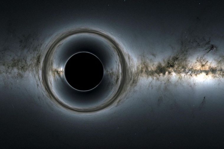 Simulación del aspecto de los agujeros negros hecha en el Centro de Vuelo Espacial Goddard de la NASA. Foto Dpa&nbsp;