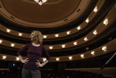 Elena Roger en el teatro Independencia. Foto: Gobierno de Mendoza