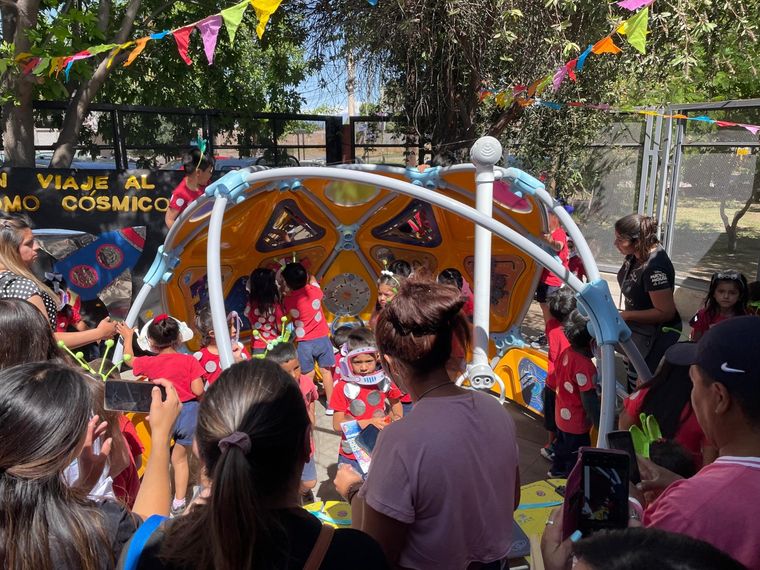 El Domo Cósmico ya se instaló en 185 escuelas rurales de Mendoza Foto: Fundación Bunge y Born.