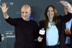 María Eugenia Vidal junto a su amigo Horacio Rodríguez Larreta Foto: TELAM María Eugenia Vidal junto a su amigo Horacio Rodríguez Larreta Foto: TELAM