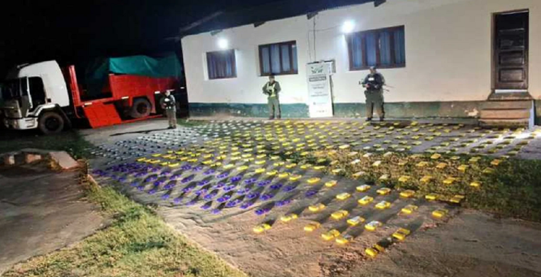 El hallazgo de Gendarmería Foto: NA