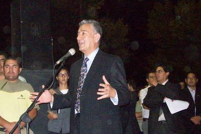 MDZol | Rodríguez Saá en su visita a San Carlos.