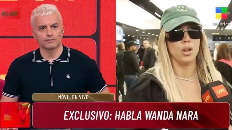 Wanda Nara, otra vez en el ojo de la tormenta con Mauro Icardi. Foto: Captura de video América TV