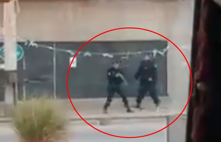 Parte de la grabación que hicieron los vecinos