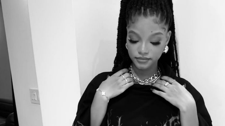 Halle Bailey Artista destacada. Foto: Fuente: Imagen - Instagram @hallebailey