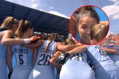 Rocío Sánchez Moccia reunió a sus compañeras y les dio un importante mensaje tras la caída ante Países Bajos. Foto: Captura TVP