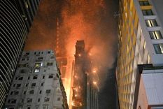 El impactante incendio dejó al menos dos heridos