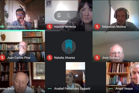 La reunión, por zoom.