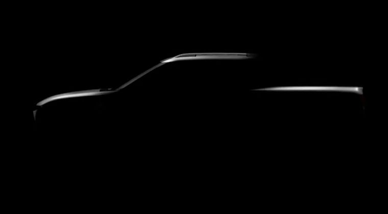 Silueta de lo que será la nueva Chevrolet Montana.