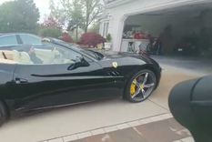 El mendocino Federico Muñoz a bordo de su Ferrari California