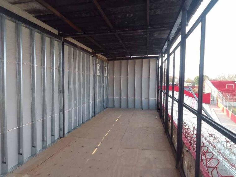 La estructura de los nuevos palcos ubicados en el sector oeste. La estructura de los nuevos palcos ubicados en el sector oeste.