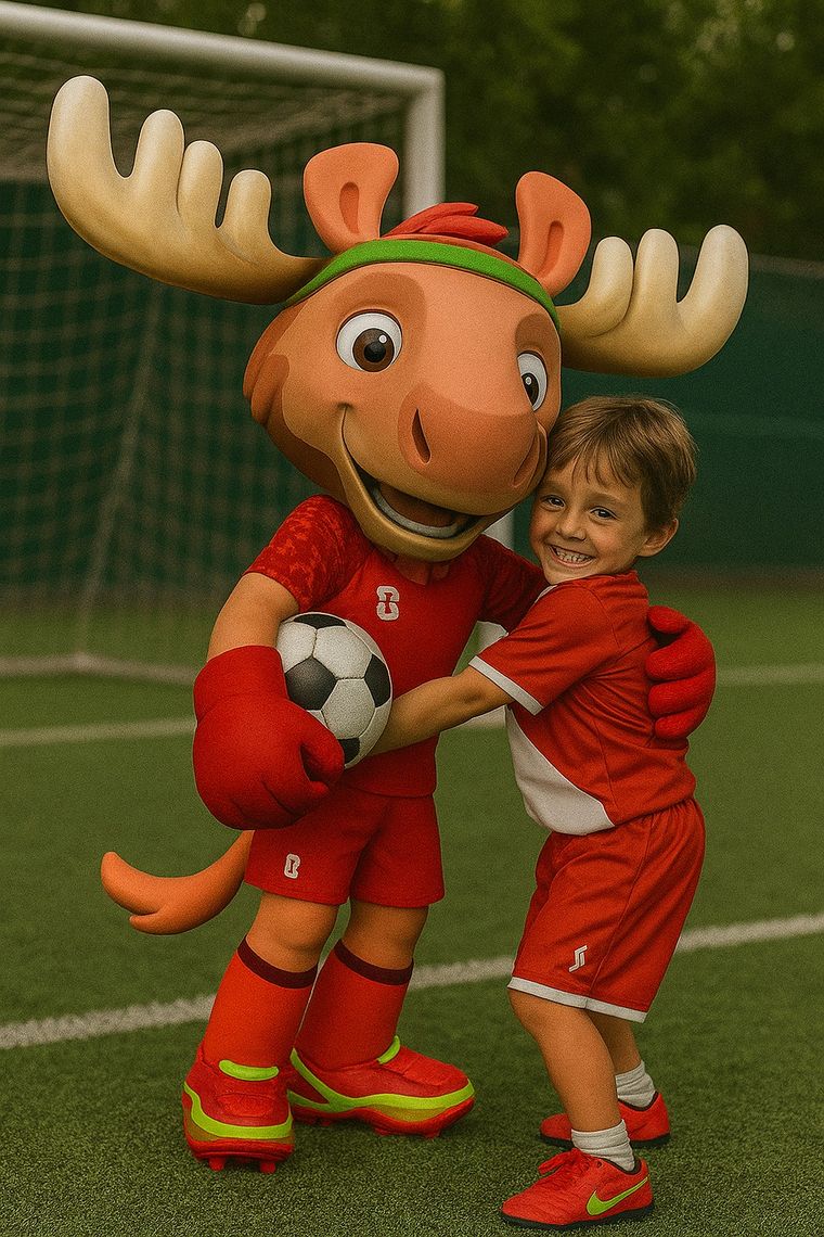 Maple, es un alce canadiense. Maple, es un alce canadiense.