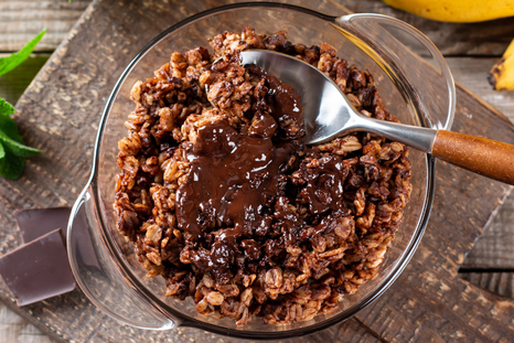 La receta definitiva de avena horneada con cacao La receta definitiva de avena horneada con cacao