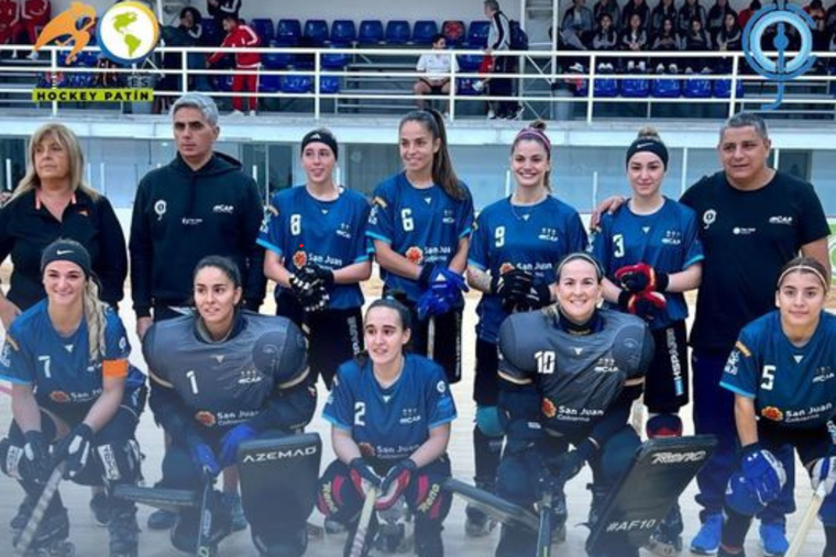 Las Águilas golearon a México con un gran aporte de las jugadoras mendocinas Foto: Comité Nacional Hockey Patín