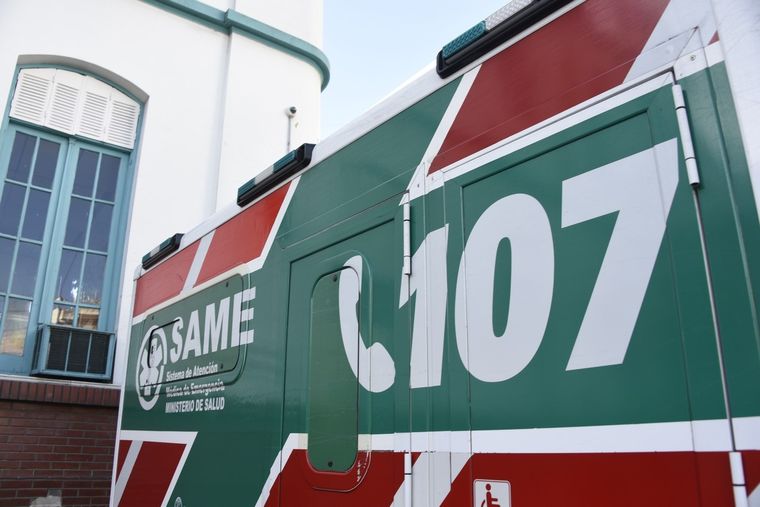 En el lugar, trabajó el personal del SAME para asistir a los damnificados.&nbsp;