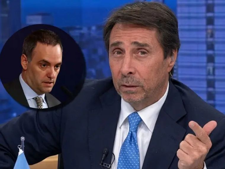 Eduardo Feinmann destruyó a Manuel Adorni. Foto: captura de video A24.