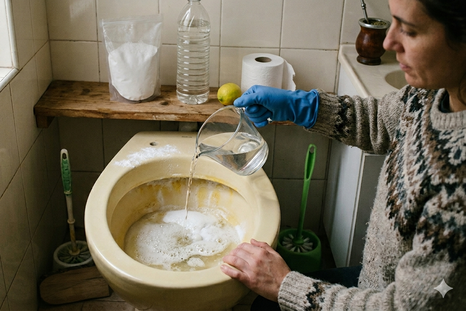 El inodoro volverá a ser blanco. Fuente. IA Gemini. El inodoro volverá a ser blanco. Fuente. IA Gemini.