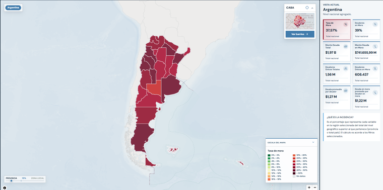 Último Mapa de la Deuda, jóvenes menores de 25 años.