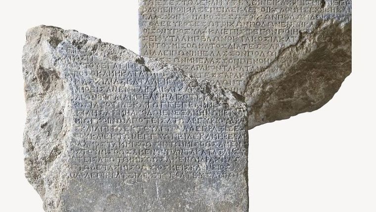 Arqueólogos encontraron en Turquía una piedra de 2.200 años con inscripciones antiguas vinculada con la ciudad de Amos.