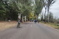 accidente fatal en tunuyan: un motociclista murio tras chocar contra un arbol