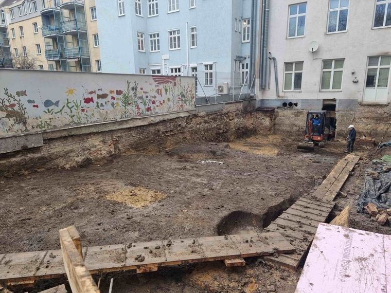 El hallazgo se realizó durante la fase de preconstrucción de una escuela primaria Foto: Arqueología de la Ciudad de Viena