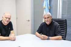 Néstor Grindetti, presidente de Independiente y exintendente de Lanús, junto a Jorge Ferraresi, intendente de Avellaneda Foto: X @Nestorgrindetti