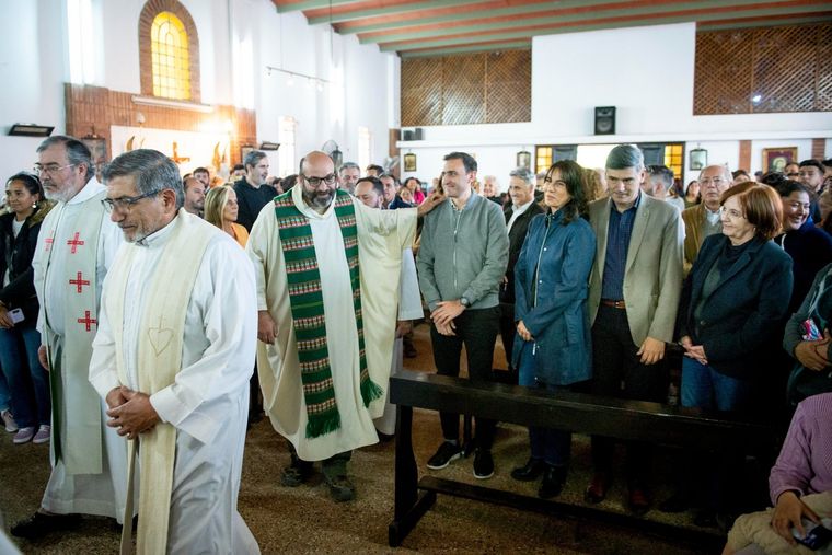 El martes se realizó una misa contra los dichos de Milei sobre el Papa Francisco. Asistieron reconcidos políticos cordobeses Foto: Twitter senadora Alejandra Vigo.