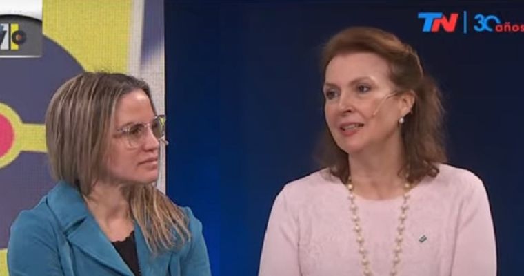 Crolina Píparo y Diana Mondino, candidatas de Javier Milei Foto: Captura de pantalla