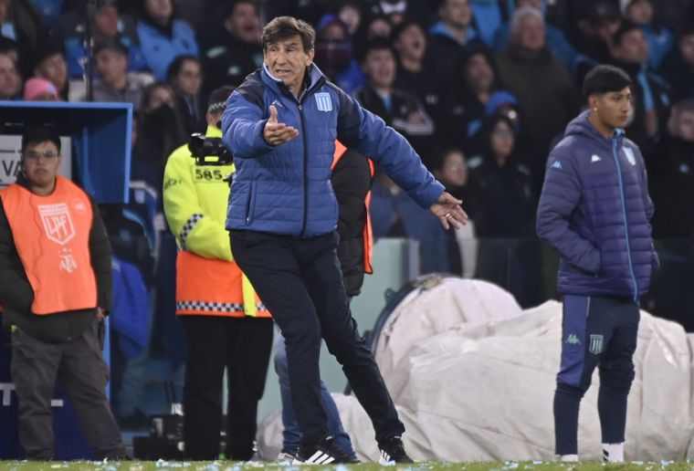 El DT enfrentó los micrófonos post igualdad sin goles. Foto: Fotobaires