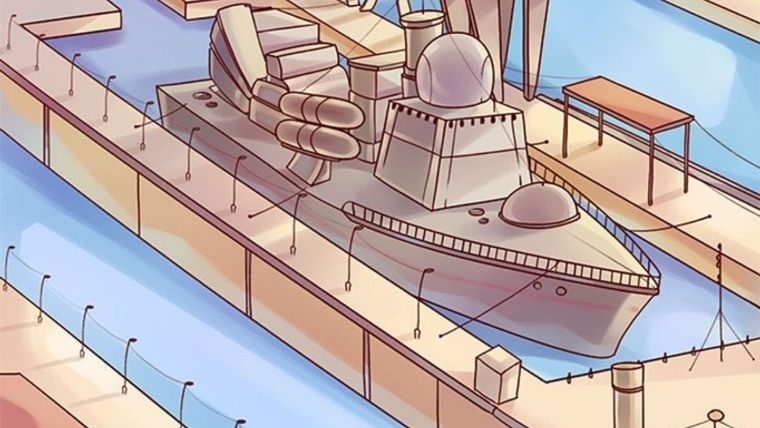 Acertijo visual, reto visual, puerto